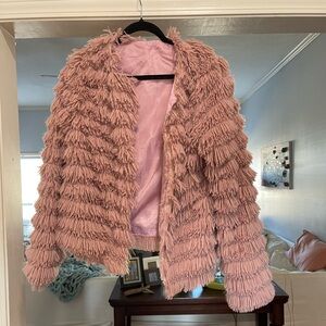 Faux fur coat